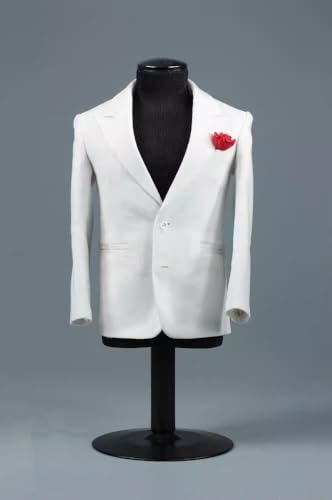 1/6 Ratio of Men's Clothing，1/6 Scale Male Figure Sport Suit，1/6 Scale Male Clothes，White Suit4