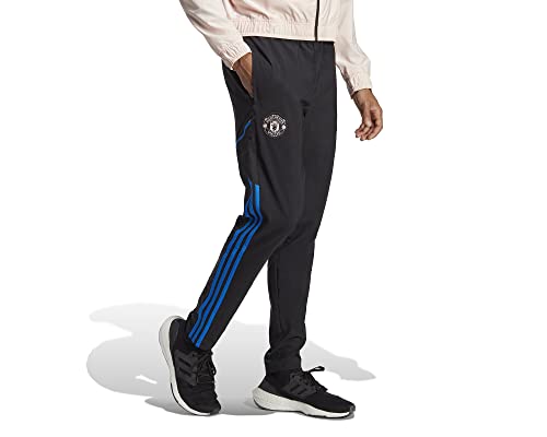 adidas Manchester United Pantalon de survêtement pour homme, Noir/transparent, XXL