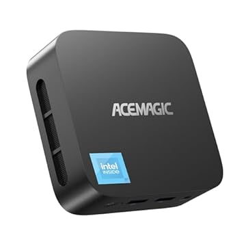 ACEMAGICIAN Vista Mini V1 Mini PC, Intel Twin Lake-N150 (fino a 3,6GHz), 16GB DDR4 512GB SSD,Mini Computer con W11 Pro |4K HDMI+DP | WiFi 5 per Ufficio, Scuola