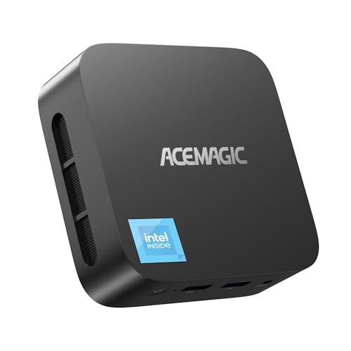 ACEMAGICIAN Kron Mini K1 Mini PC Windows 11 Pro, AMD Ryzen 5 7430U(6C/12T, up to 4.3GHz), 60Hz 4K 3 Display Mini Computer, AMD Radeon Graphics, 16GB RAM 512GB M.2 SSD,Wi-Fi6/BT5.2 for Office