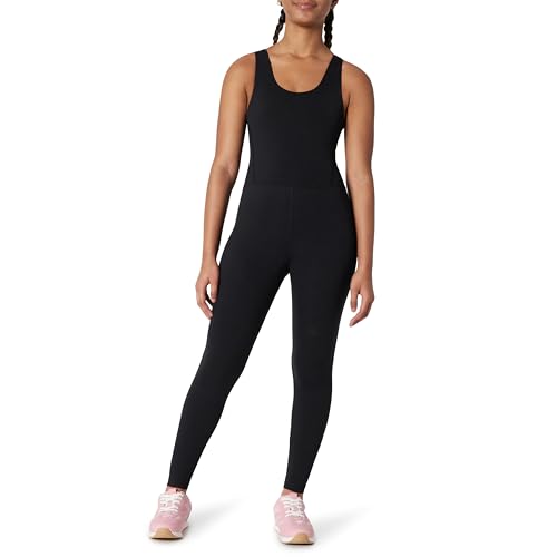 Amazon Essentials Girls' Gymnastics Buttery Soft FormFlex Dance Tank Unitard Bodysuit, Black, X-Small - image 1