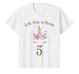 ich bin schon 5 Geburtstags Mädchen T-Shirt
