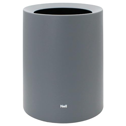 12L Mülleimer Grau Matt – Vielseitiger Badezimmer Papierkorb & WC Mülleimer, Eleganter Büro Mülleimer, Kosmetikeimer Grau, Hochwertiger Kunststoff, Robustes Design, Ideal für Bad, Küche und Büro