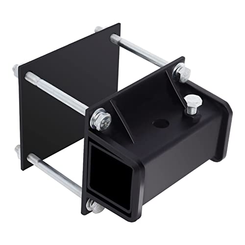 Rv Bumper Hitch Receiver 2 Inch, Bolt on Receiver Hitch, RV Bumper Hook Adapter Apply to 4 Inch to 4.5 Inch Beams for Bike Racks, Cargo Carriers Camper-On