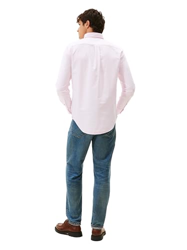 Image of Tommy Hilfiger Men's Long Sleeve Oxford Shirts in Regular Fit, Men's Button Down Shirts, Also Available in Big and Tall