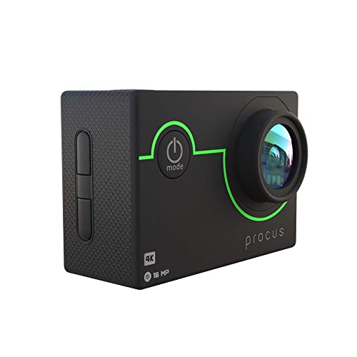 PROCUS Viper 20MP 4K Action Camera |2.5mm External MIC with Ai Wind Reduction | EIS Video Stabilization | HDMI & Wi-Fi |148° Wide Angle | 1050 mAh Battery | Night Vision Sony CMOS Sensor (Black) (Image - 1)
