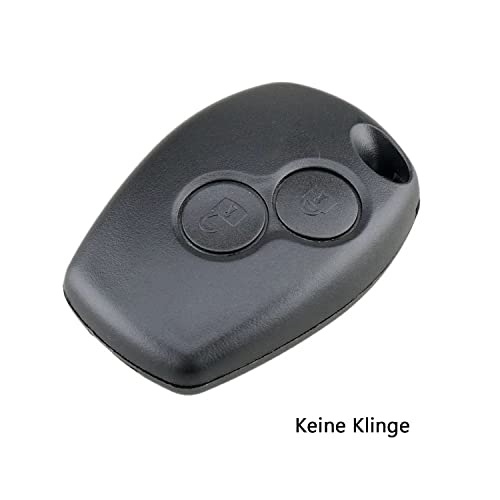 HooRLZ Coque de clé pour clé R-enault Twingo Kangoo Clio Modus Clé 2 boutons Twingo Coque de clé Clio Clé de rechange Kangoo