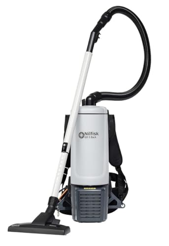 Nilfisk GD10 Back HEPA EU 107417927   Aspiradora en seco y húmedo (motor de 780 W, bolsa de filtro grande, 5/10 litros, estructura ergonómica)