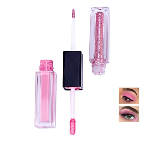 KIOGYEK Lápiz de Sombra de Ojos de Doble Punta Brillo Sombra de ojos Líquida Brillo Mate Sombra de Ojos Impermeable Barra de Eyeshadow Larga Duración Maquillaje de Ojos Altamente Pigmentado (03) Cover