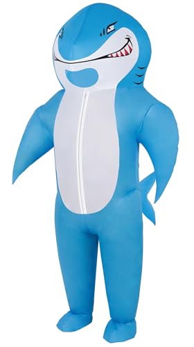 50% Off Halloween Inflatable Shark Costume for Adults & Kids