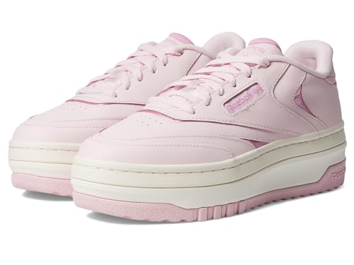 Reebok Women's Club C Extra Sneaker, Ashen Lilac/Chalk/Jasmine Pink, Women's Size 11