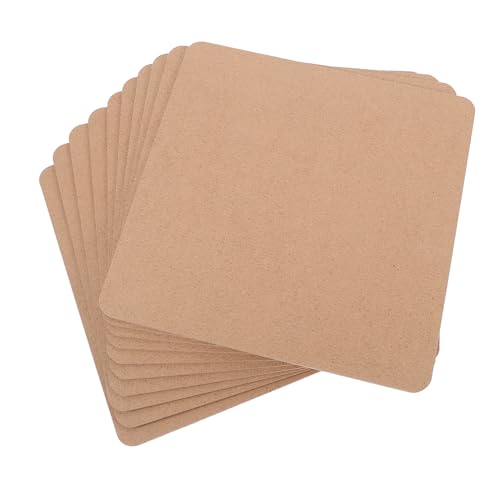 ERINGOGO 10pcs Clay Board for Pottery DIY Clay Making Board Wooden Backing Pottery Craft Plate Blank