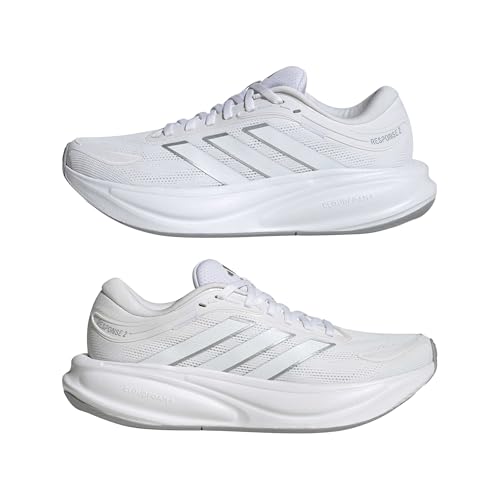 adidas Women's Response 2 Running, White/Zero Met./Halo Silver, 6.5