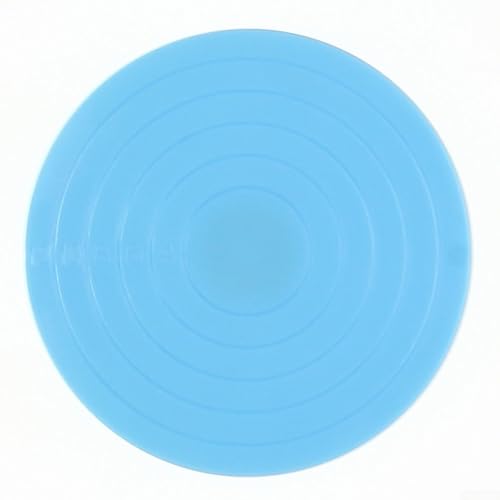 Soporte giratorio para decoración de pasteles de rotación de 360 grados con escalas de medición para una colocación precisa de pasteles y horneado de pasteles (azul)