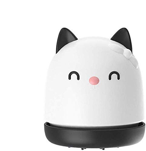 Desktop Vacuum Cleaner, Portable Mini USB Rechargeable Sweeper Handheld Cordless Cute Tabletop Vacuum Cleaning for Office Car Home Keyboard