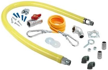 Gas Hose W/ 3/4" Npt X 48", Cable Kit, Ball Valve, Gas Elbows & Nipples