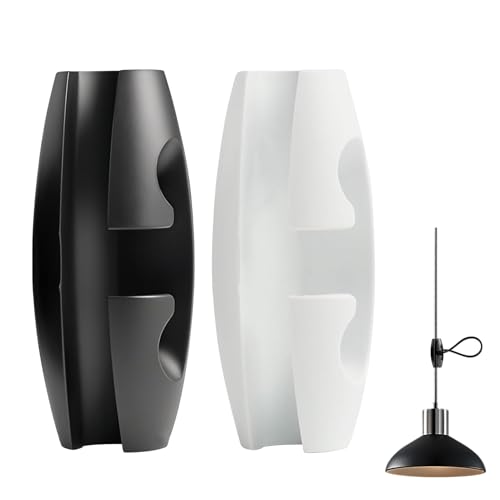 Terraxis 2 Piezas Acortadores de Cable para Lámpara, Regulador de Longitud para Cablegrama de Iluminación, Adecuado para Diámetro de Cable de 6.5-7.5 mm, para Ajustar y Organizar Línea de Lámparas