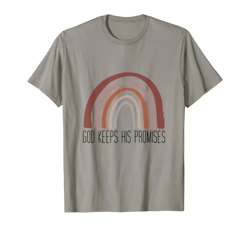 Regalo religioso de Jesús cristiano con texto en inglés "God keeps His Promises" Camiseta