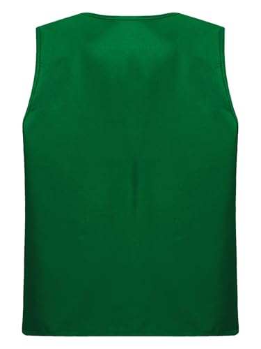 Kids Multi-Pocket Volunteer Activity Safety Vests Girls Boys School Work Uniform Waistcoat Zipper Jacket Top4