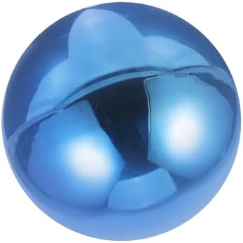 Stainless Steel Gazing Ball for Garden Decor | 4.72 Inch Mirror Reflective Hanging Ball for Outdoor Spaces | Metal Gazing Balls for Garden Decoration(Blue)