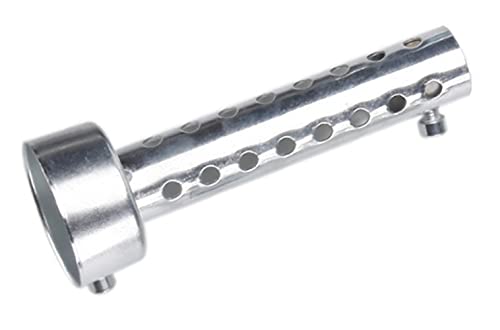 LATRAT Universal Pot d'échappement de moto Silencieux, Silencieux Baffle Insert, Silencieux d'échappement amovible universel pour motos, 60 mm, Argent