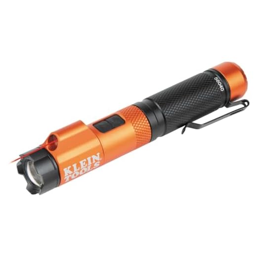 Klein Tools 56040 Magnetic LED Flashlight, 350 Lumen Rechargeable Flashlight, Twist Focus, Laser Pointer, Hands-Free, USB Charging Cable, for Work and Outdoor
