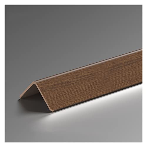 木目仕上げ 壁用コーナーシールド 89°コーナーガードエッジプロテクター タイル/ガラス/木製壁/壁紙用 防水保護装飾ストリップ (幅1.41インチ) (Color : Brown, Size : Width:3.6cm/1.41in)