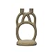 Bloomingville Modern Sculptural Double, Ivory Taper Candle Holder