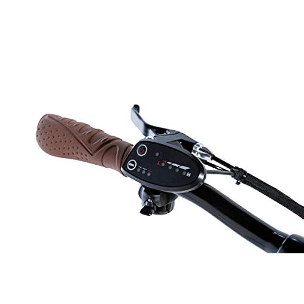 Moma Bikes Bicicleta Electrica Plegable Urbana Ebike20.2, Aluminio SHIMANO 7v, Batería Litio 36V 16Ah