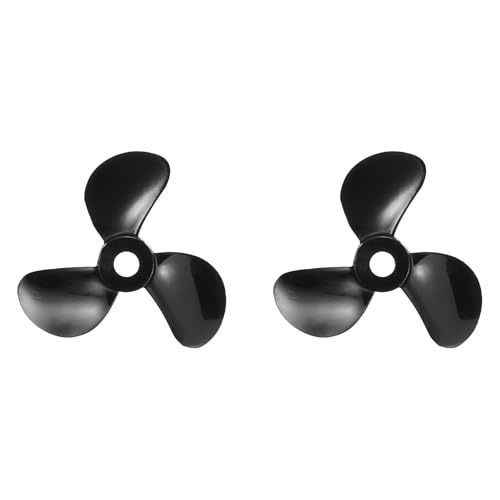 Image of sourcing map RC Boat Propeller, 3 Blades Propellers 4mm Hole Dia 32mm OD CW Clockwise Rotating Drill Propeller for RC Boat Hobbies, DIY Ship Model, Black