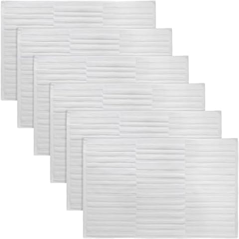 Tranqun 6-Piece Cotton Bath Mat Set Cover