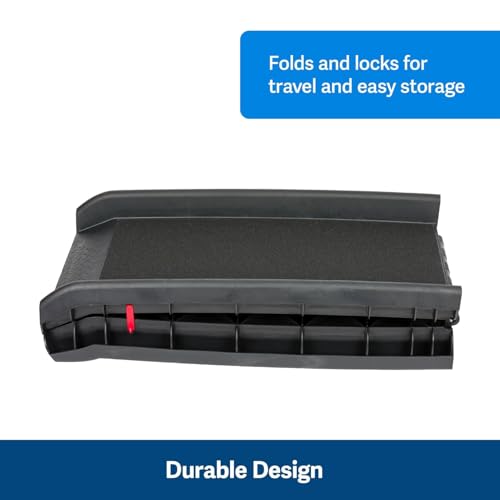 Image of STORE 2508, Folding Dog Ramp for Cars 62x16 Inches, Pet Car Stairs, Vehicle Black