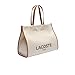 Lacoste Unisex Large Shopping Tote Bag, Natural Tan, One Size