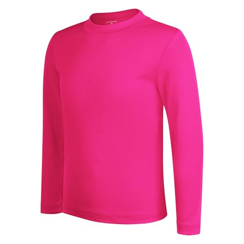 Image of LETAOTAO UPF 50+ Boys Neon Rash Guard Long Sleeve Swim Shirt