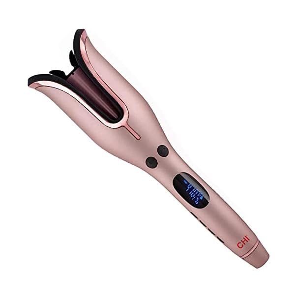CHI-Spin-N-Curl-Special-Edition-Rose-Gold-Hair-Curler-1-Ideal-for-Shoulder-Length-Hair-between-6-16-inches CHI Spin N Curl, Curling Iron For Healthy & Shiny Effortless Curls & Waves, Provides Preset Temperature Settings For Each Hair Texture, Rose Gold