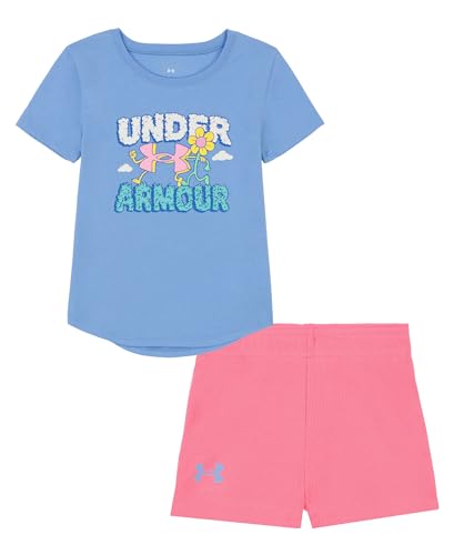 Image of Under Armour Girl's 2-Piece T-Shirt and Shorts Set, Outdoor Collection