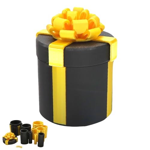 Mtbricey Ärgerliche Verschachtelte Schrauben Geschenkbox 7x9cm/2.76x3.54zoll Dumme Nervige Geschenk Geldrätselbox Wiederverwendbare Matrjoschka Puppen für Geburtstag Partyspiele (Stil A)