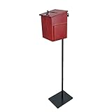 FixtureDisplays® MDF Donation Box Floor Stand Lobby Foyer Tithes & Offering Suggestion Collection Ballot Box 11065+1040S-NPF