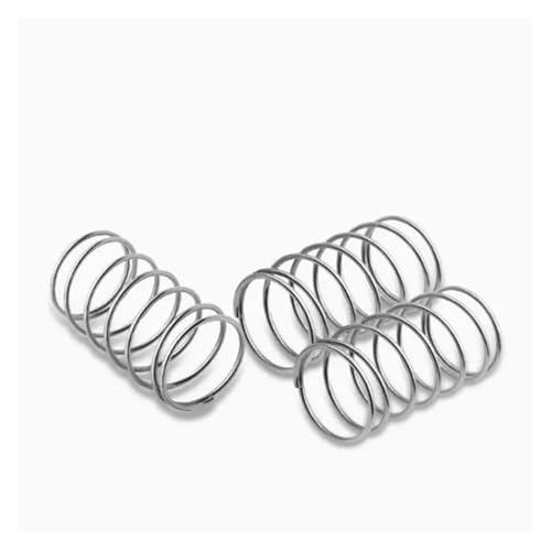 10��-20�� ���C���[�a0.5mm �O�a3mm 4mm 5mm 6mm�`12mm �X�e�����X�X�`�[�����}�C�N�����^���k�X�v�����O ����10mm-50mm(30mm,5mm (OD) 20pcs)