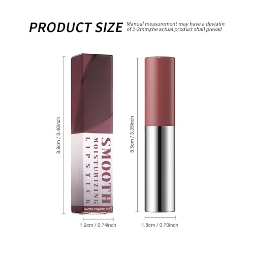 Image of Deep Rosewood Matte Lipstick Crayon - Waterproof Long Lasting Lip Liner Pencil, High Pigment Creamy Velvet Lipstick, Non-Drying Lip Color for Women, 04#