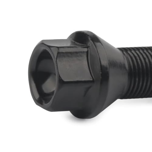 Tornillos llanta compatible con E90 E91 E92 E93 pernos de rueda M14x1.25 negros para coche 4 uds 5