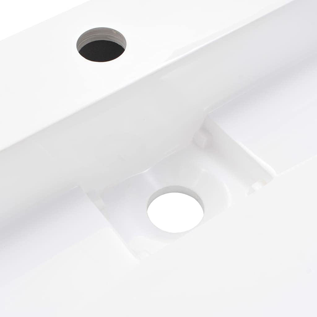 Lavabo de Resina Mineral para Baño o Aseo, Diseño Elegante y Atemporal, Fácil de Limpiar, Ideal como Lavabo Colgante o sobre Mueble, Incluye Materiales de Montaje