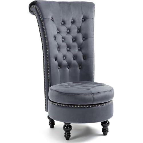 AVAWING Velvet Gothic Accent Chair