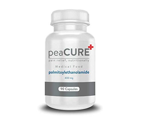 peaCURE Palmitoylethanolamide Capsules (90 Count) | Pure PEA in a Vegetarian Capsule | Natural Pain Relief & Anti Inflammatory Pills for Chronic Pain Conditions | No Preservatives Or Additives