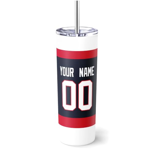 Image of ANTKING Columbus Tumbler 20oz Travel Mug Custom Name Number Gifts | Stainless Steel Insulated Coffee Cup for Men Women
