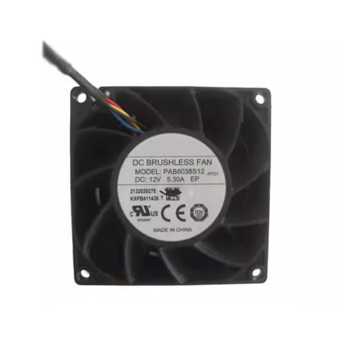 Ventilador de refrigeración HK Fan 8038 de 8cm y 4 pines DC12V
