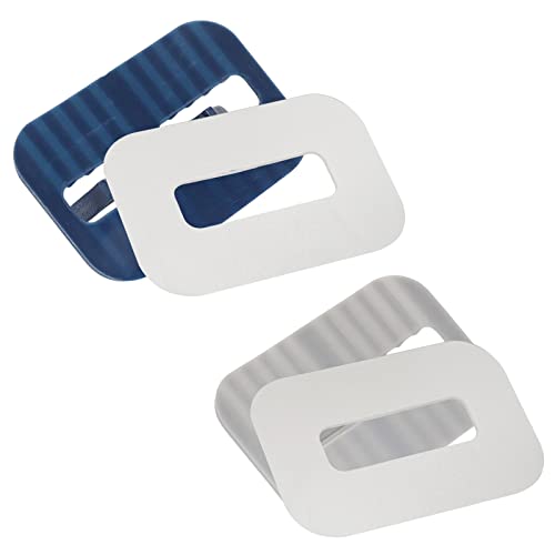 Image of Sscon 16Pcs Garbage Bag Sticky Clips Trash Can Bag Holders Trash Bag Fixing Clamps Blue Grey