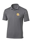 Sport Your Gear Albany State Rams Prime Athletic Logo Micropique Sport-Wick Golf Polo, Sport Gray XL