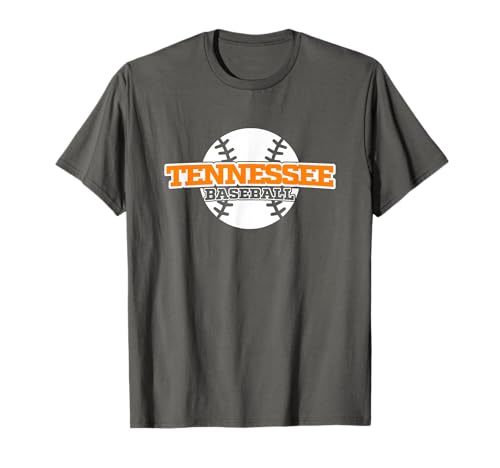 Tennessee Baseball Block Font T-Shirt