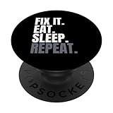 Photo Gallery fix it eat sleep repeat, maglietta divertente per tuttofare, cose da riparare popsockets popgrip intercambiabile Photo Gallery fix it eat sleep repeat, maglietta divertente per tuttofare, cose da riparare popsockets popgrip intercambiabile